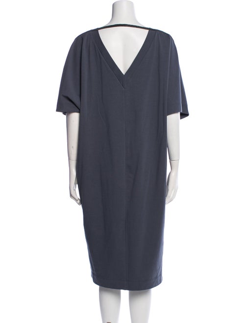 Brunello Cucinelli V-Neck Midi Length Dress