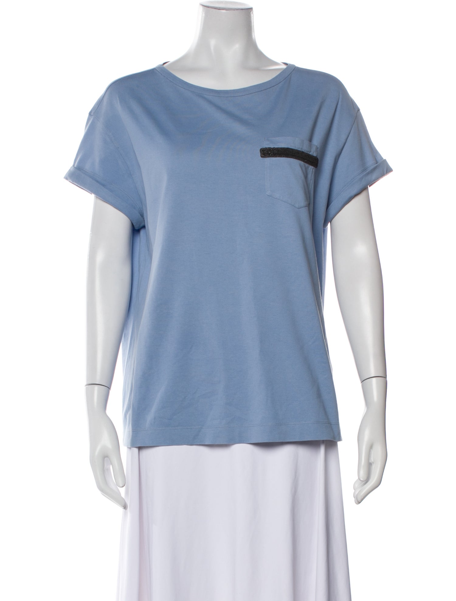 Brunello Cucinelli Scoop Neck Short Sleeve T-Shirt