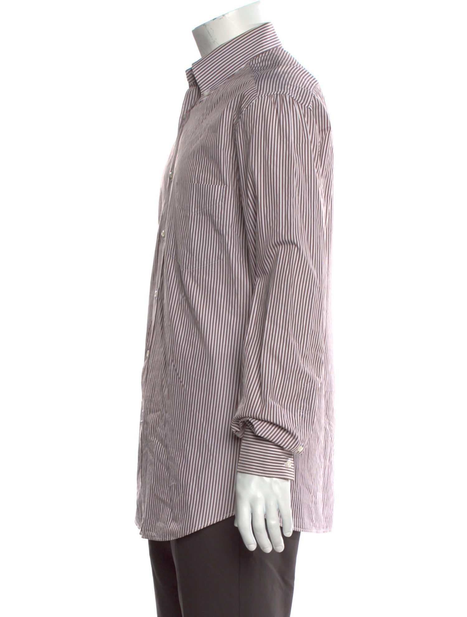 Brunello Cucinelli Striped Long Sleeve Shirt