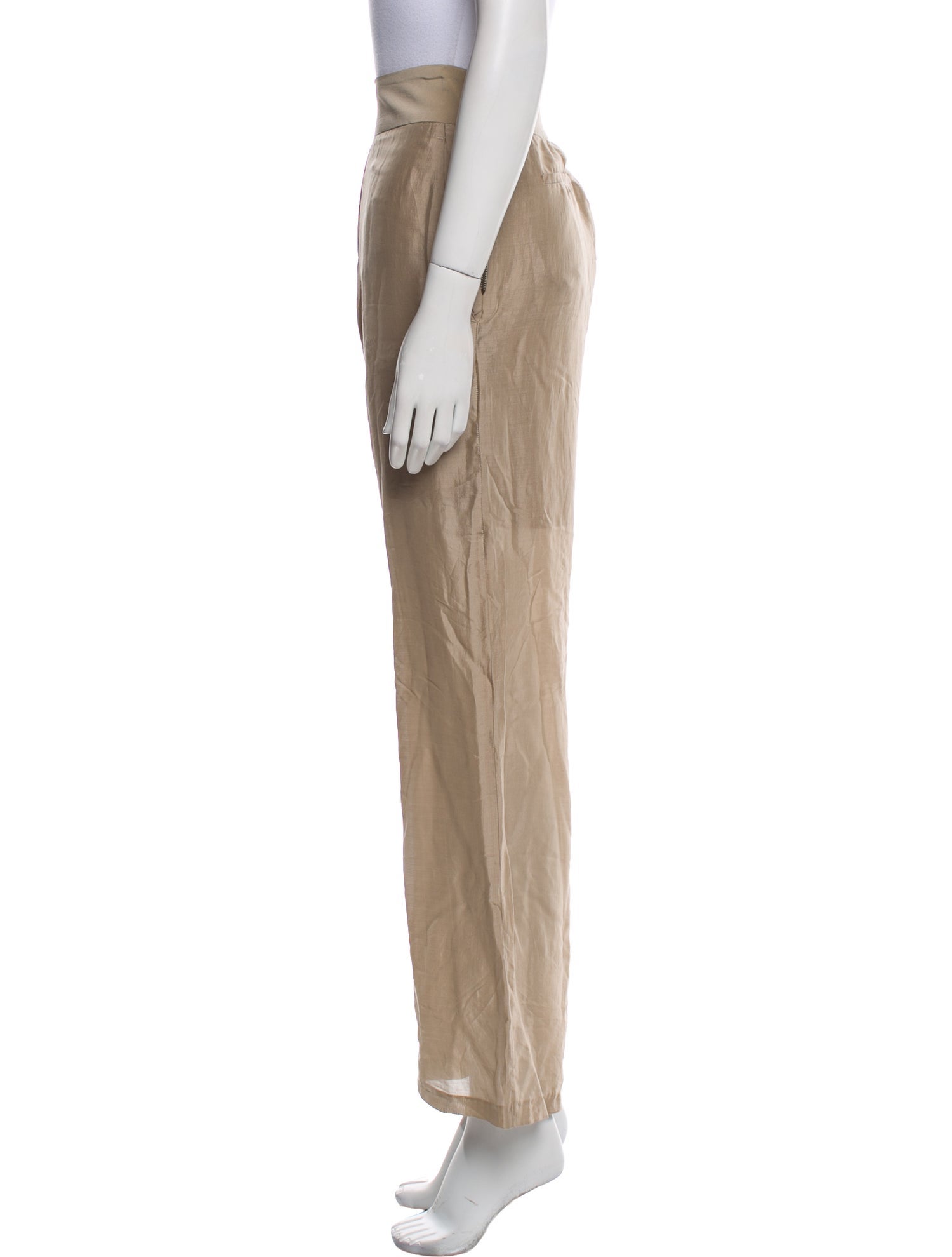 Brunello Cucinelli Silk Wide Leg Pants