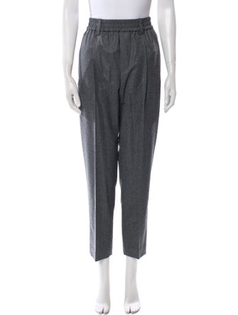 Brunello Cucinelli Virgin Wool Straight Leg Pants