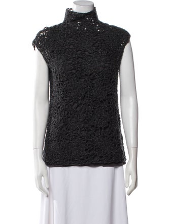 Brunello Cucinelli Silk Turtleneck Top