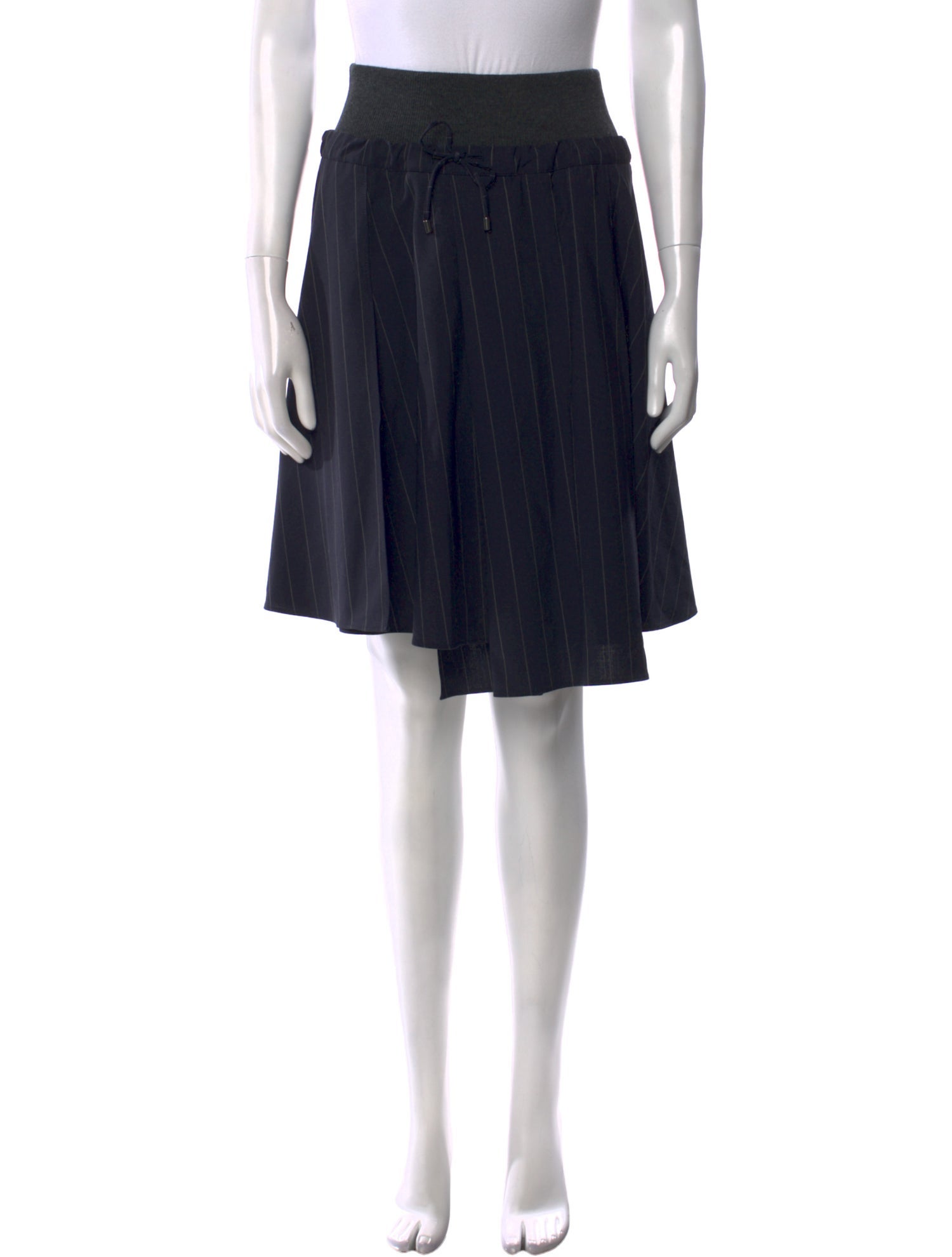 Brunello Cucinelli Virgin Wool Knee-Length Skirt