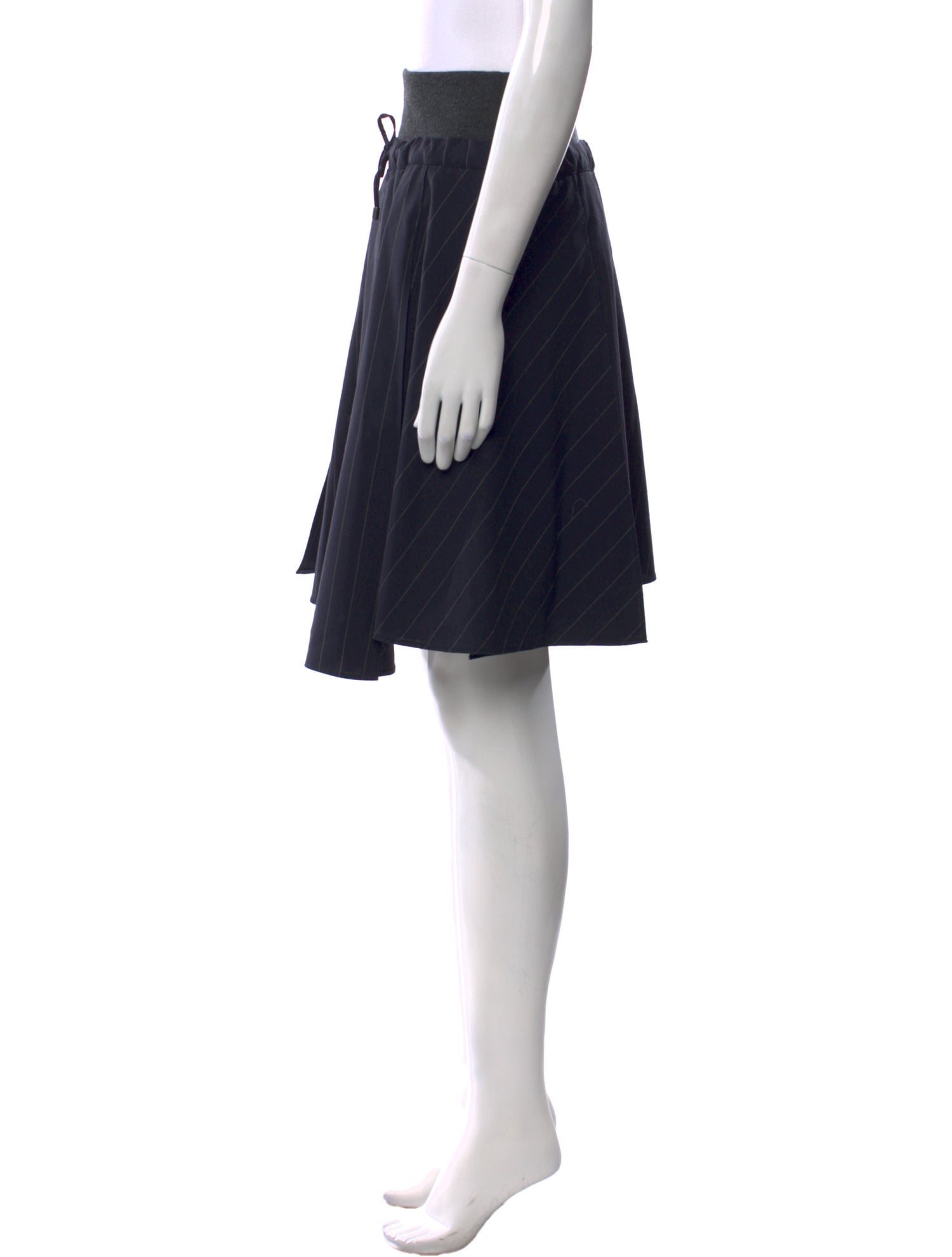 Brunello Cucinelli Virgin Wool Knee-Length Skirt