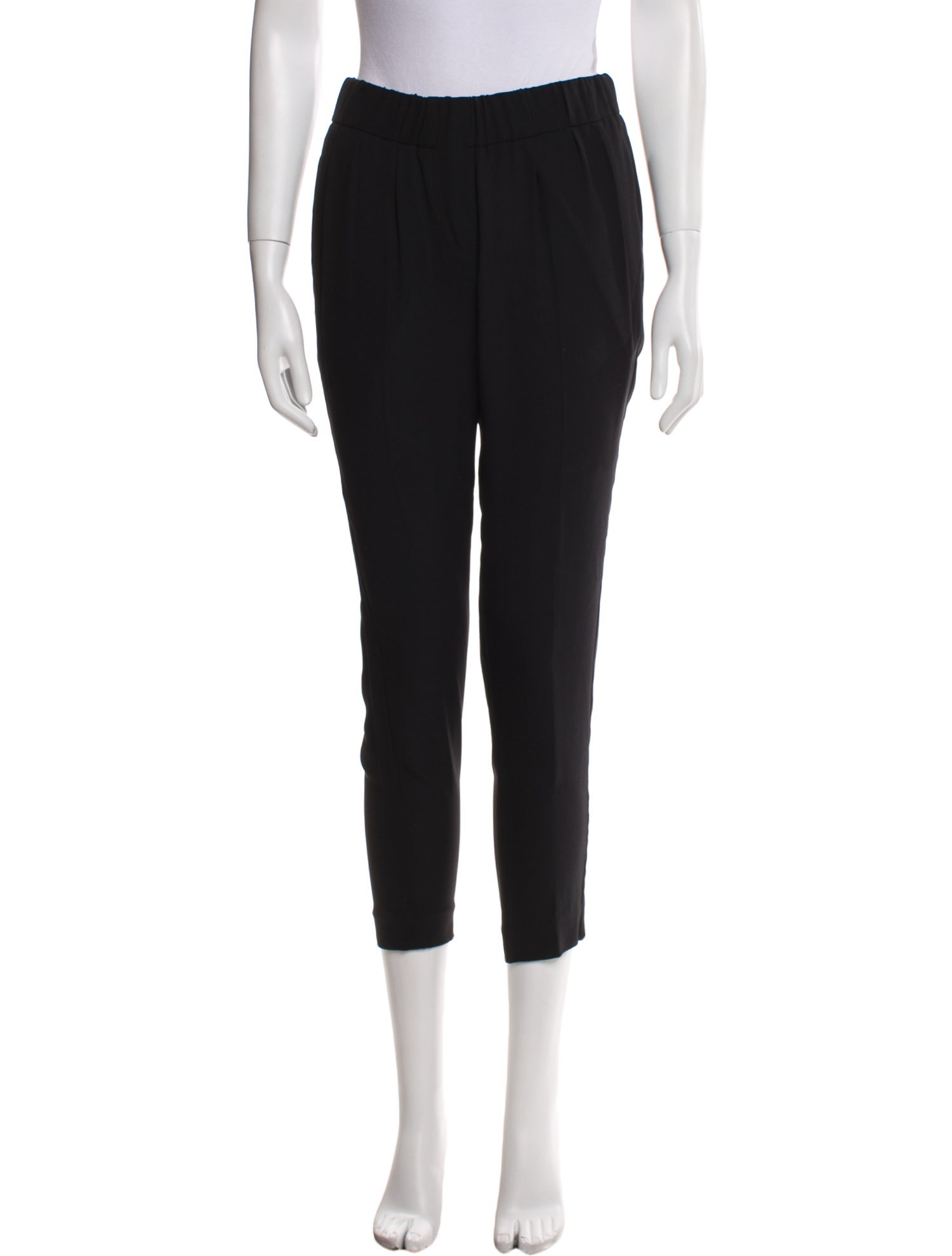 Brunello Cucinelli Silk Skinny Leg Pants