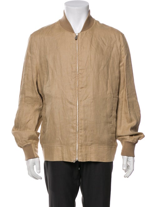 Brunello Cucinelli Linen Bomber Jacket