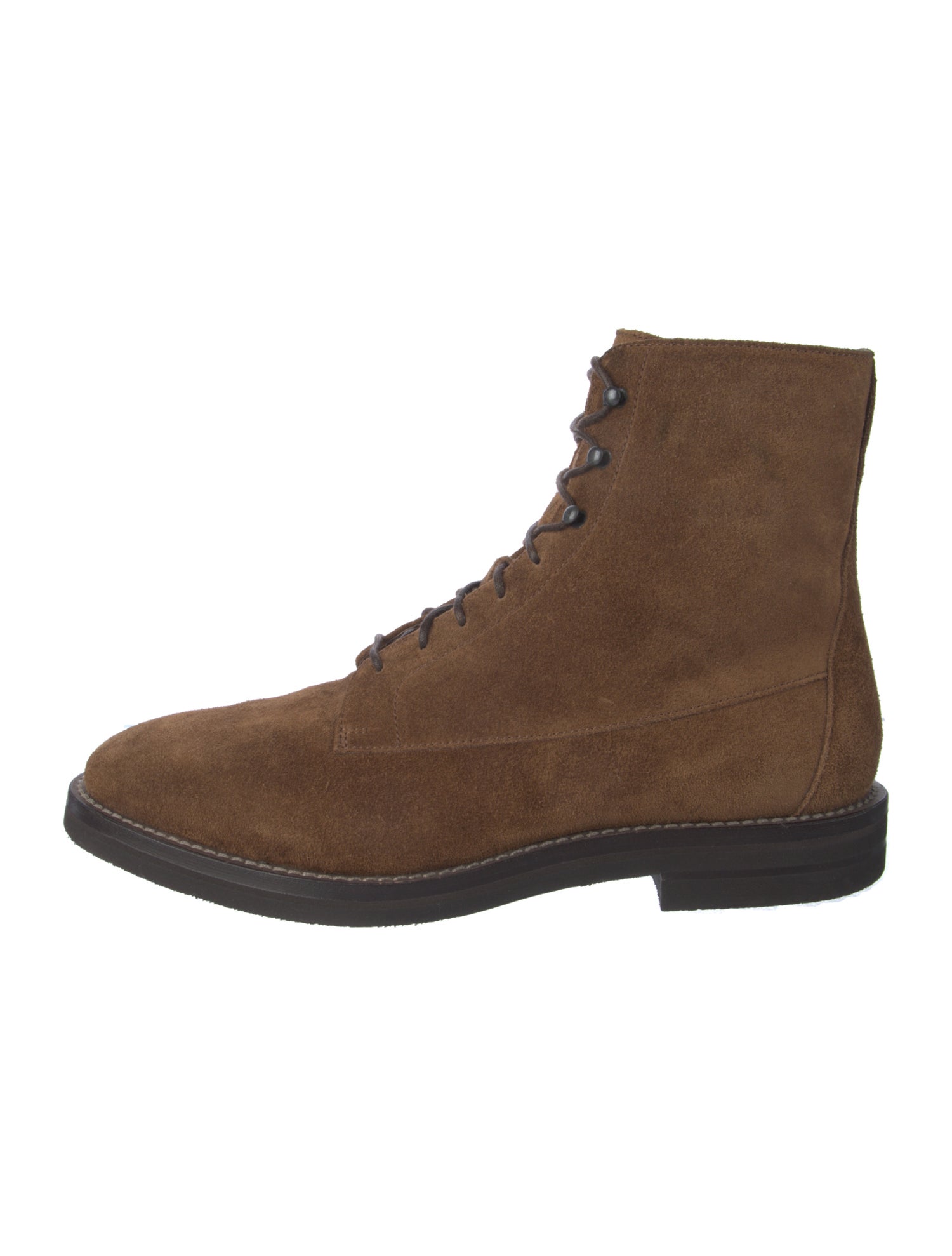 Brunello Cucinelli Suede Lace-Up Boots