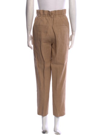 Brunello Cucinelli Linen Straight Leg Pants