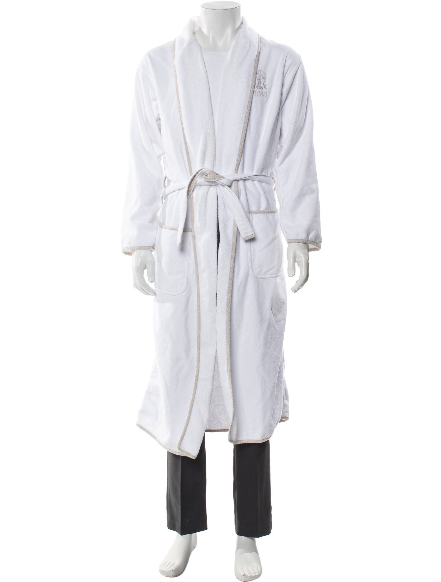 Brunello Cucinelli Embroidered Accent Robe