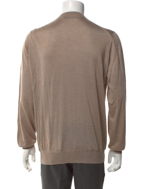 Brunello Cucinelli Cashmere Crew Neck Polo Sweater