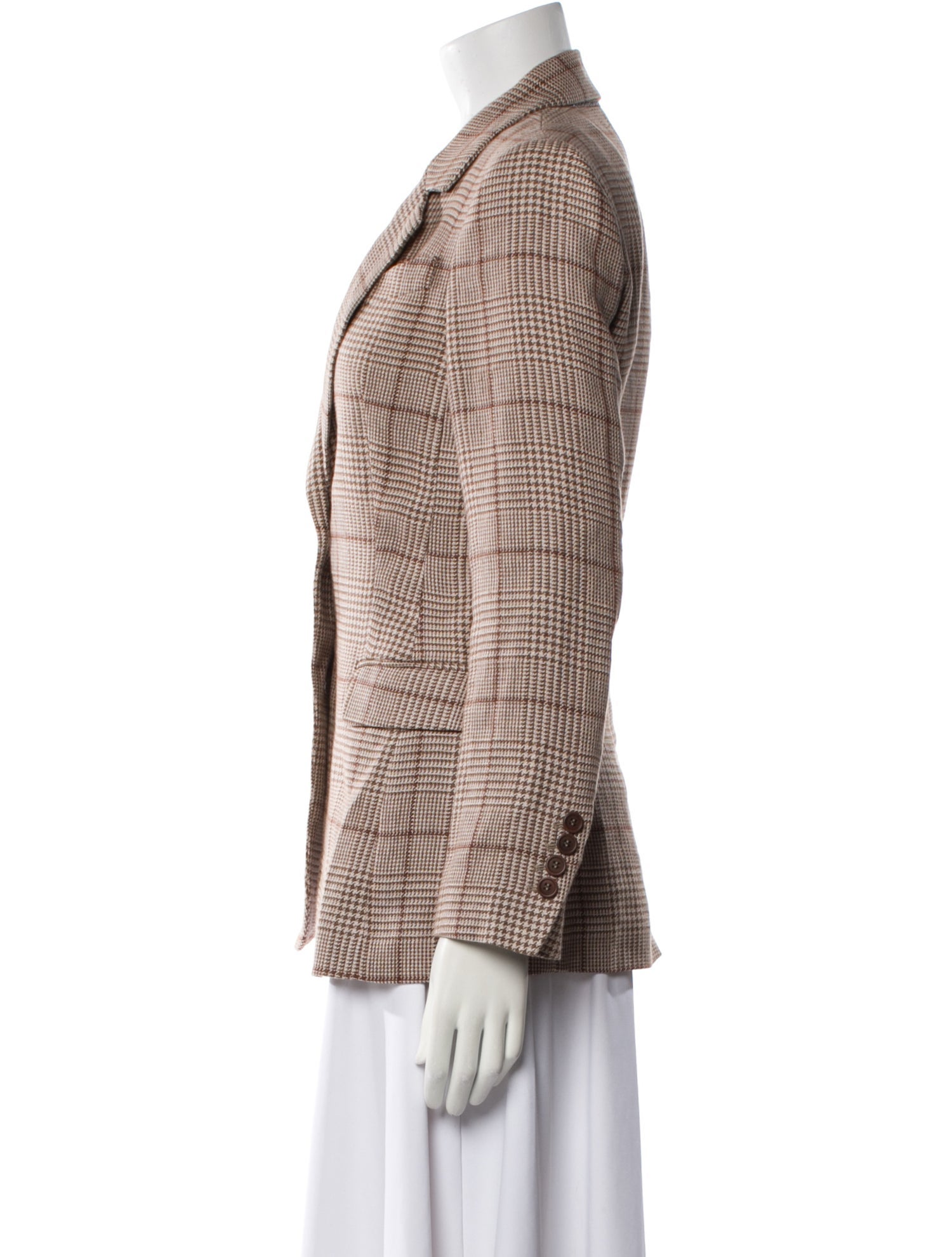 Brunello Cucinelli Plaid Print Blazer