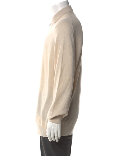 Brunello Cucinelli Cashmere Mock Neck Polo Sweater
