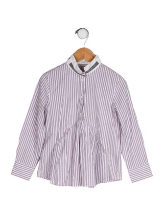 Brunello Cucinelli Girls' Button Up Shirt