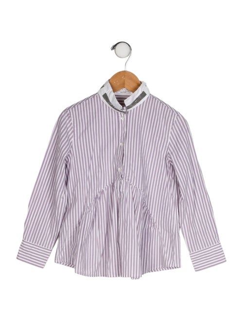 Brunello Cucinelli Girls' Button Up Shirt