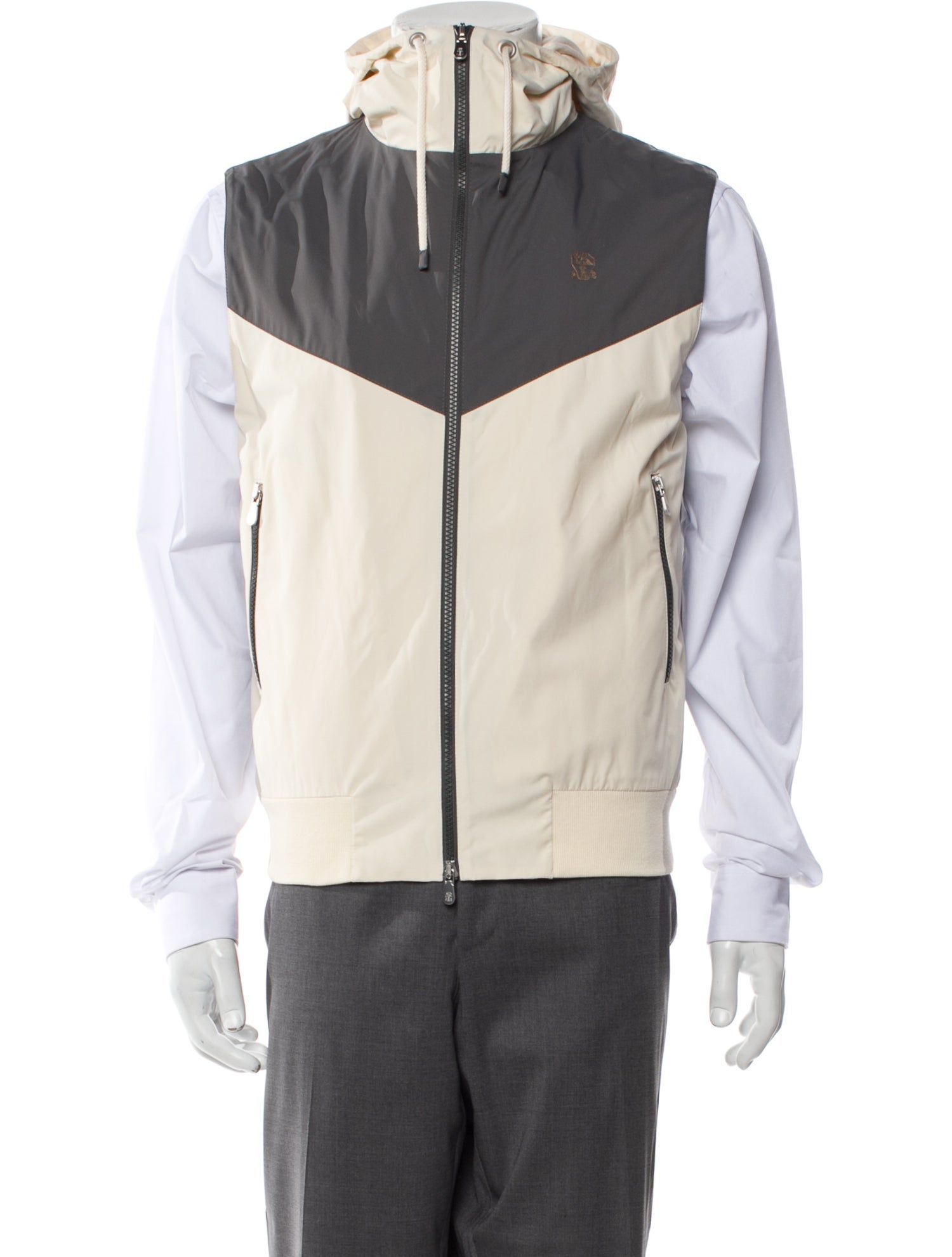 Brunello Cucinelli Colorblock Pattern Vest