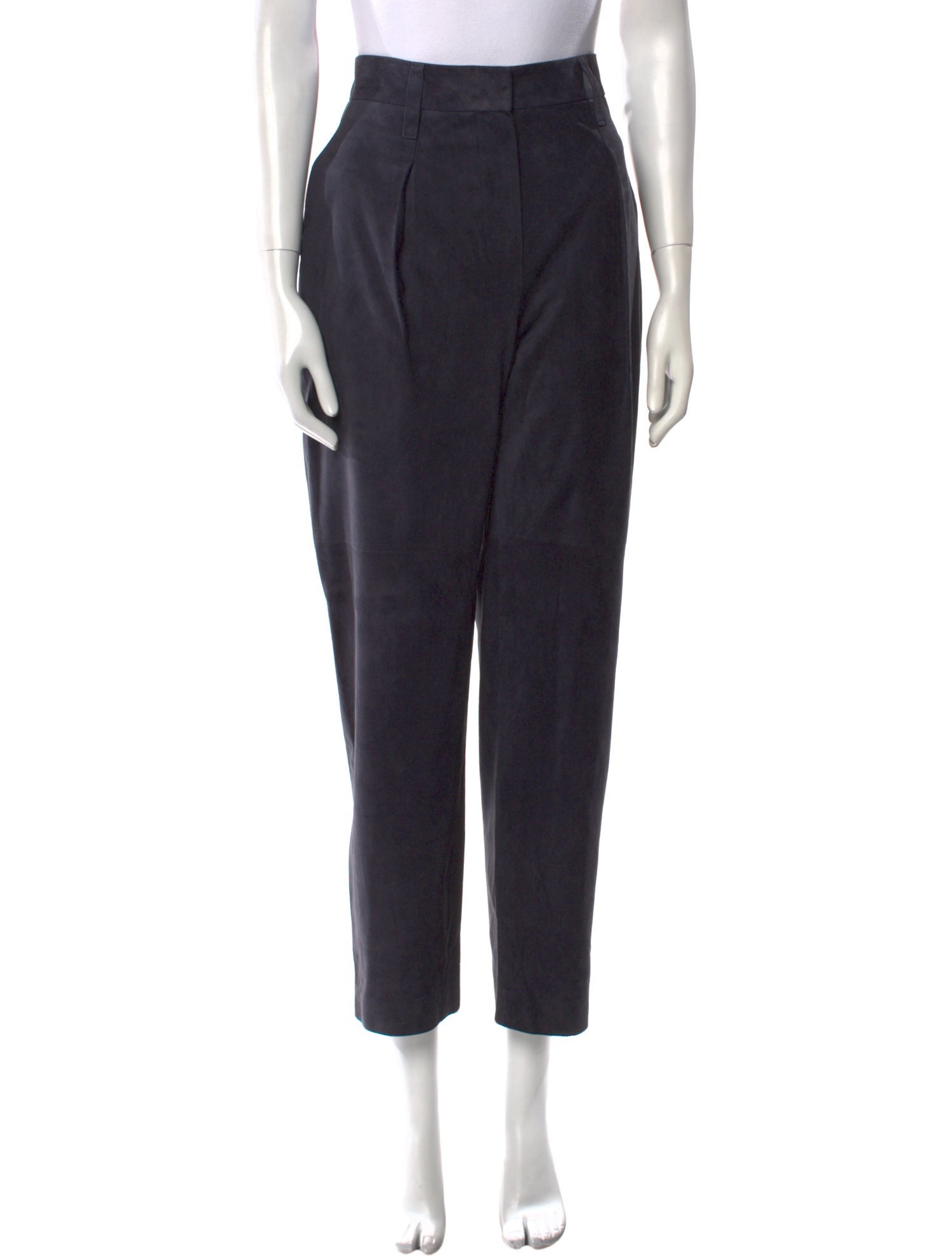 Brunello Cucinelli Leather Straight Leg Pants w/ Tags