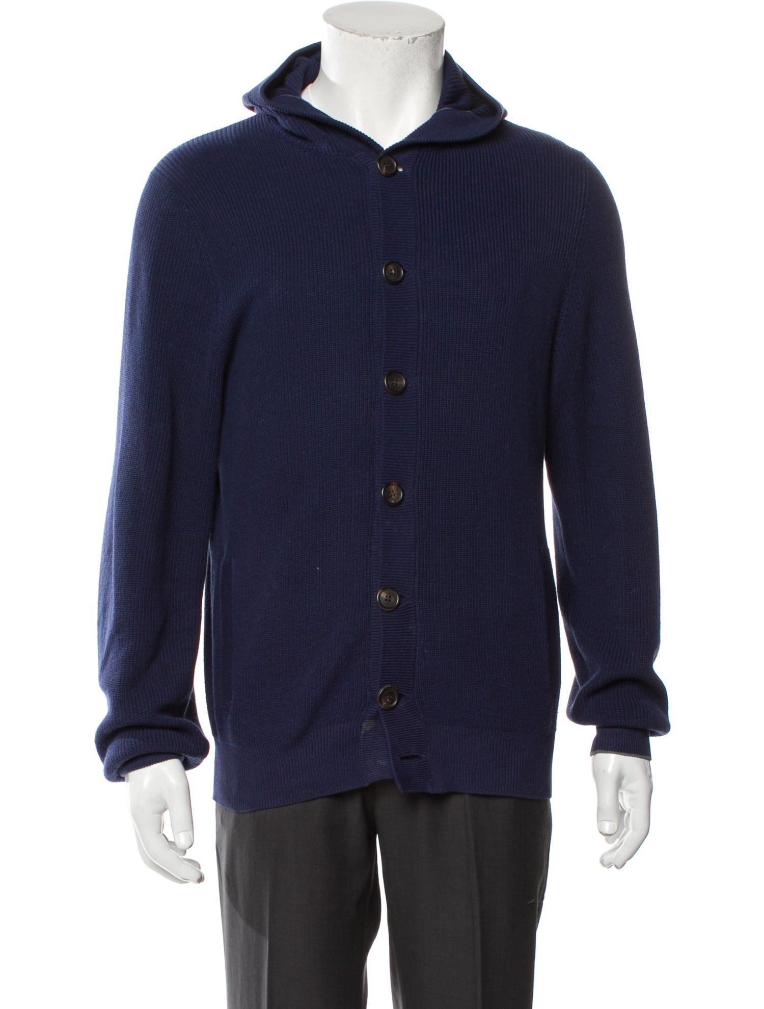 Brunello Cucinelli Mock Neck Long Sleeve Cardigan