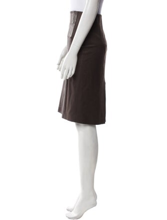 Brunello Cucinelli Virgin Wool Knee-Length Skirt