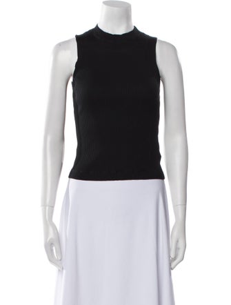 Brunello Cucinelli Crew Neck Sleeveless Crop Top