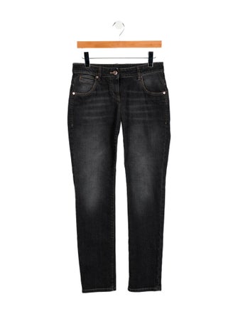 Brunello Cucinelli Mid-Rise Straight Leg Jeans