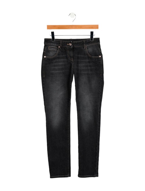 Brunello Cucinelli Mid-Rise Straight Leg Jeans