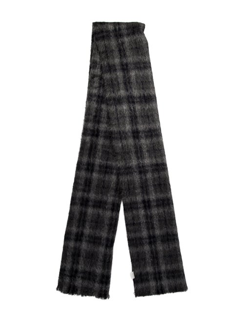 Brunello Cucinelli Wool Plaid Print Scarf