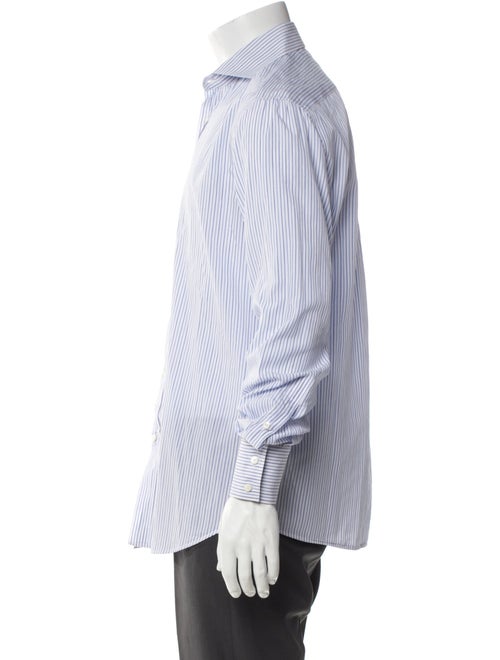 Brunello Cucinelli Striped Long Sleeve Dress Shirt
