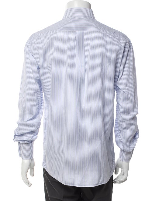 Brunello Cucinelli Striped Long Sleeve Dress Shirt