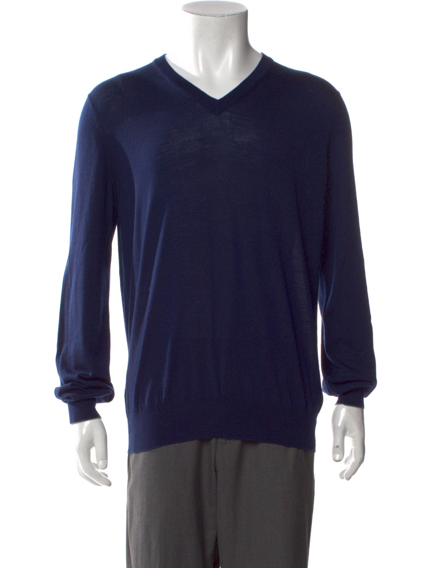 Brunello Cucinelli Virgin Wool V-Neck Pullover w/ Tags