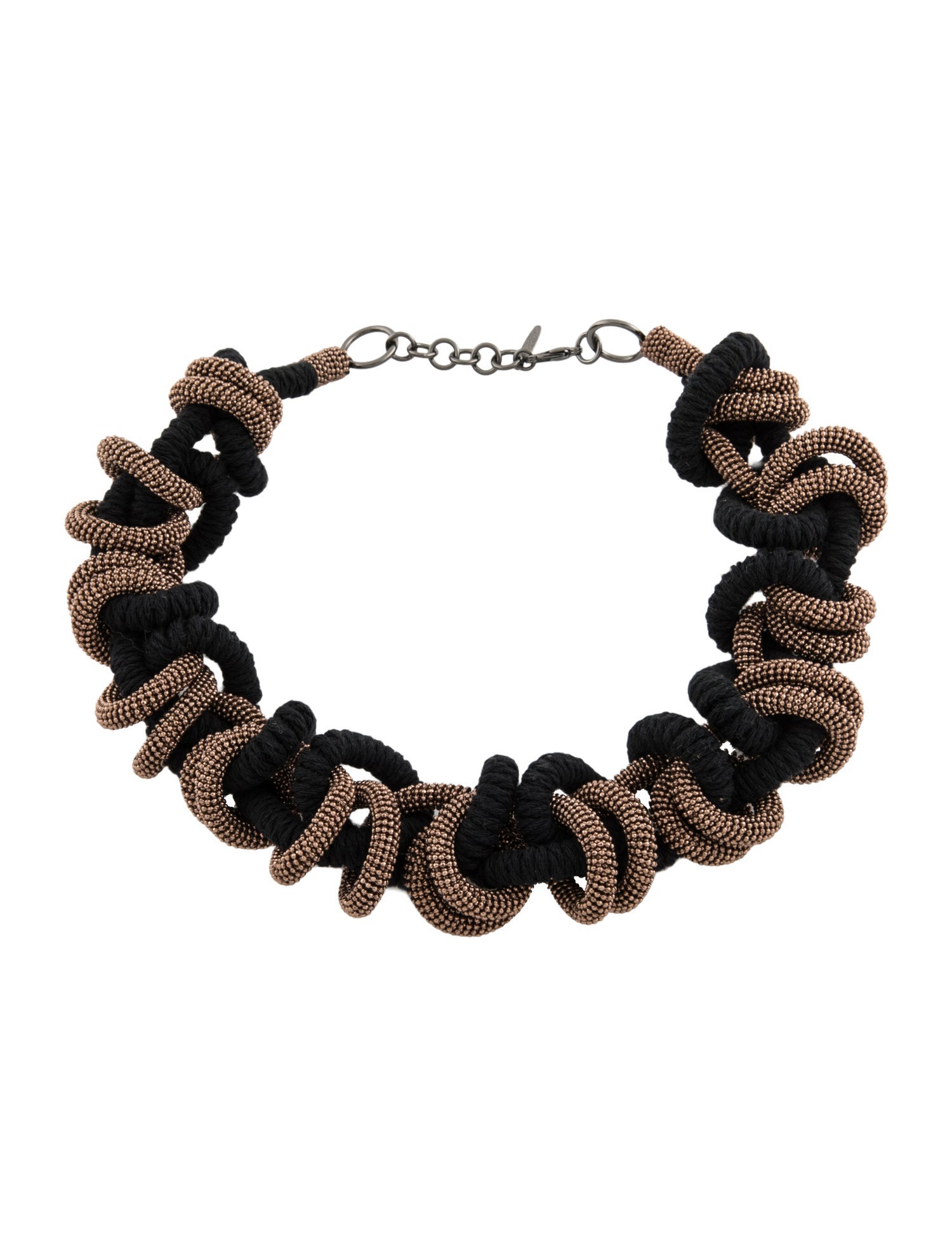 Brunello Cucinelli Monili Rope Link Chunky Necklace