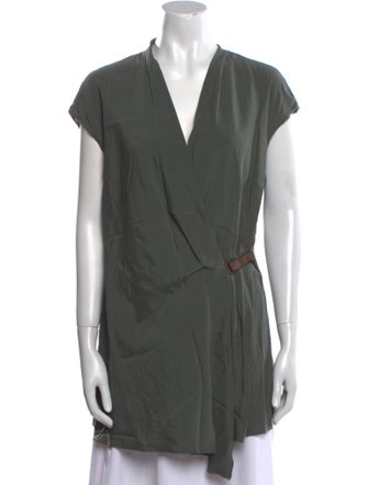 Brunello Cucinelli V-Neck Short Sleeve Tunic