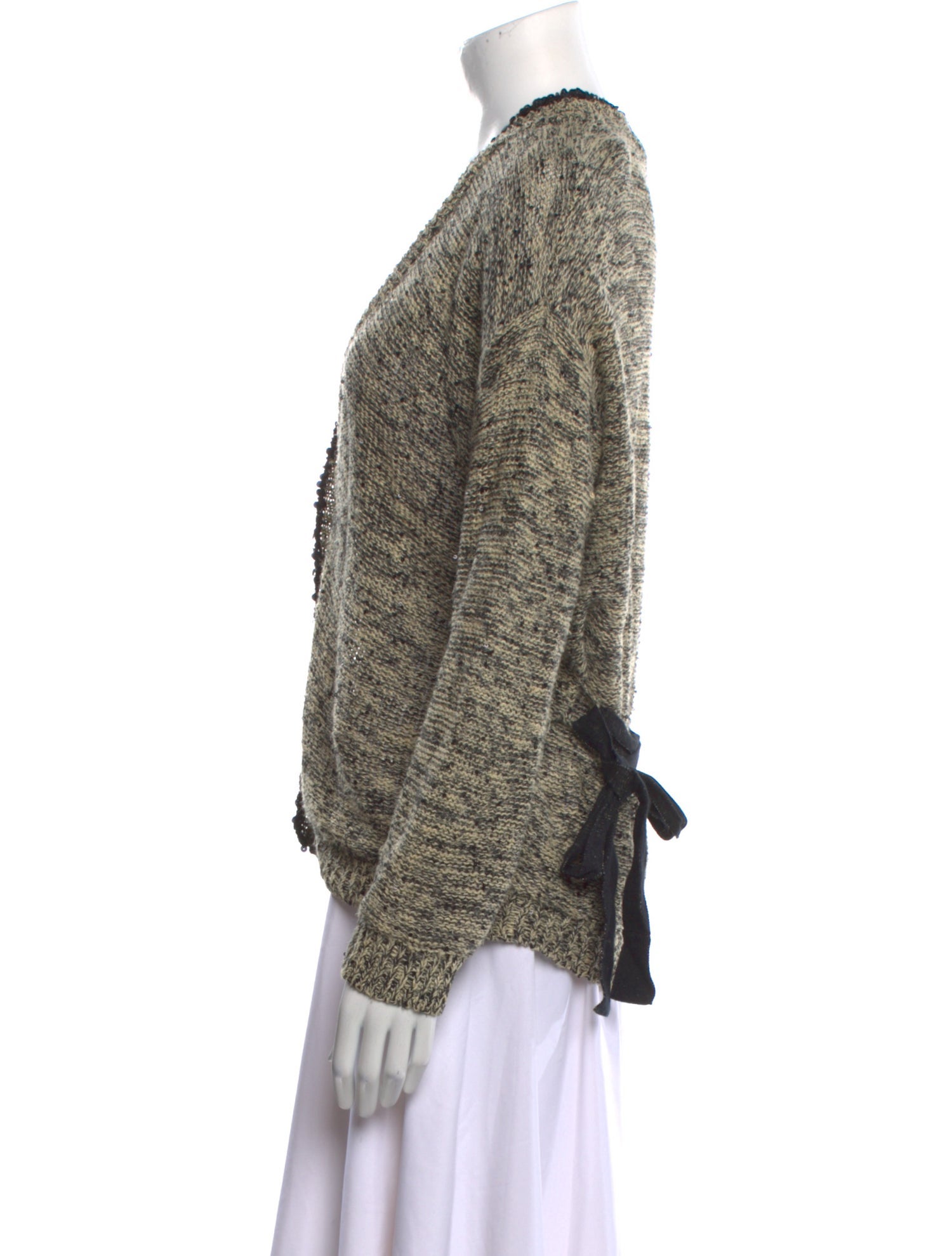 Brunello Cucinelli Hemp V-Neck Sweater