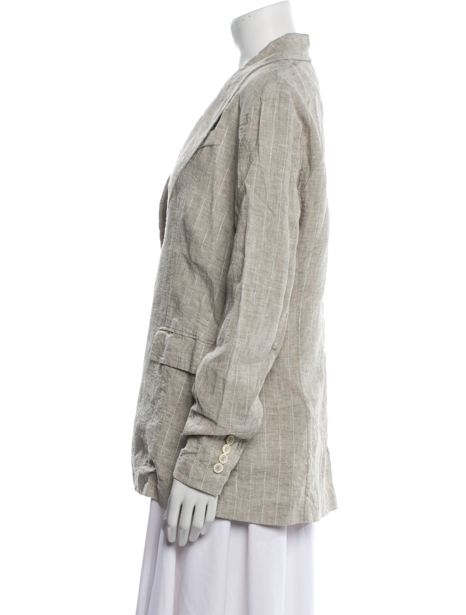Brunello Cucinelli Linen Striped Blazer