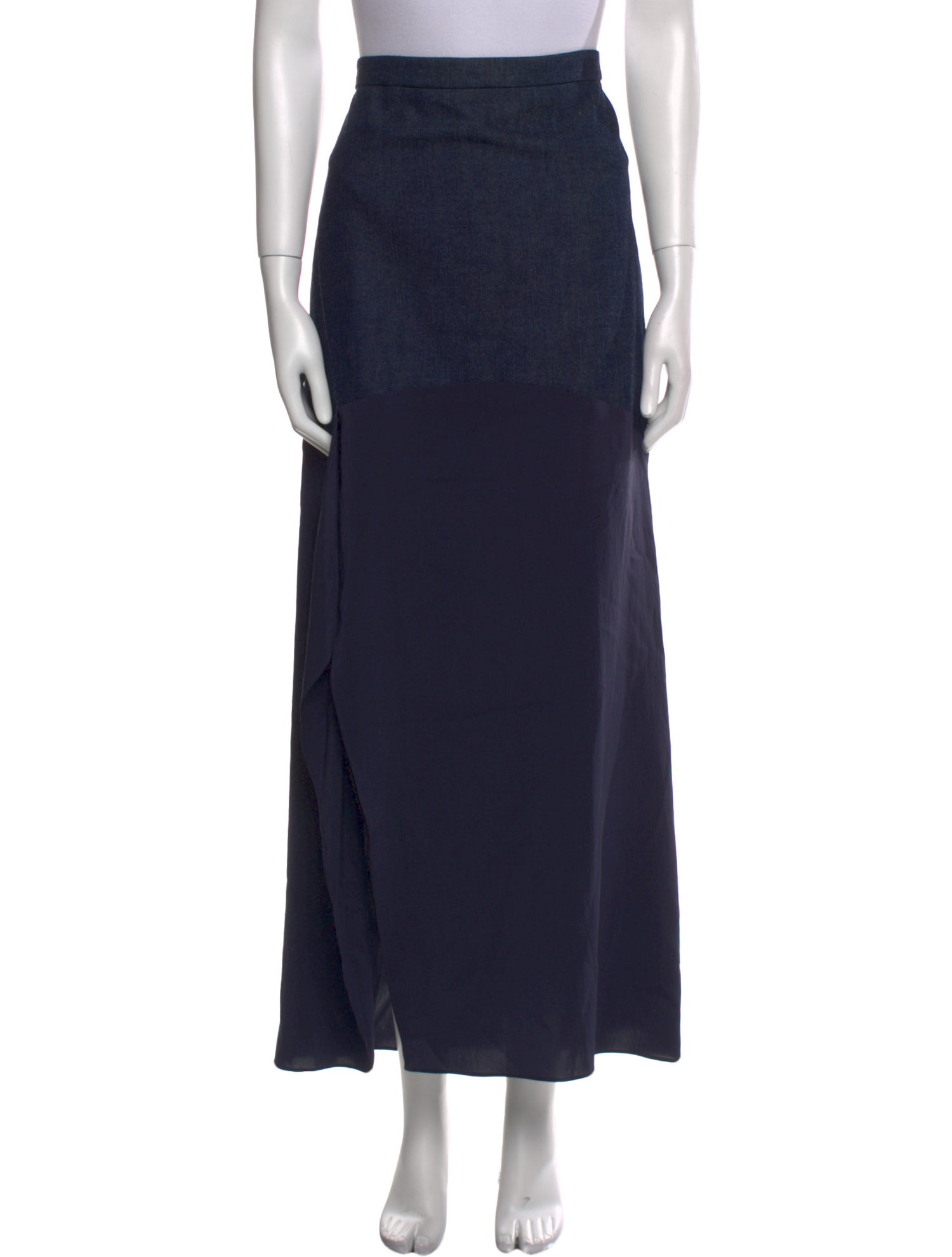 Brunello Cucinelli Silk Midi Length Skirt