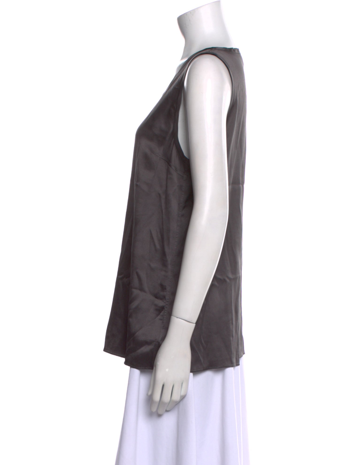 Brunello Cucinelli Silk V-Neck Top