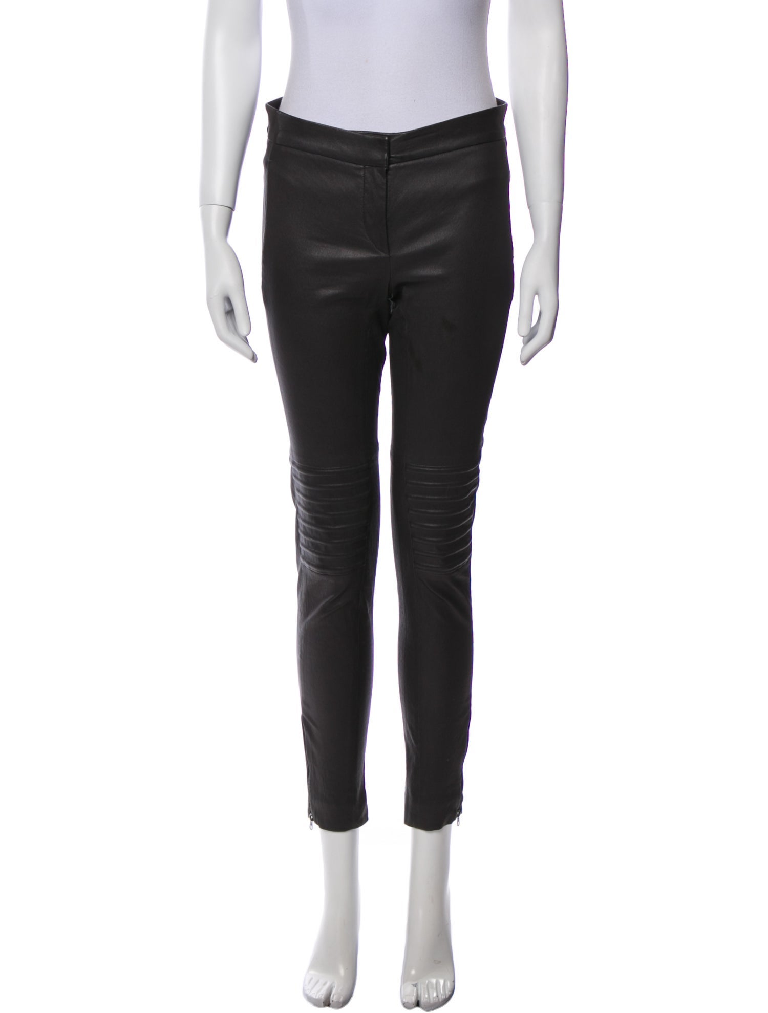 Brunello Cucinelli Leather Skinny Leg Pants