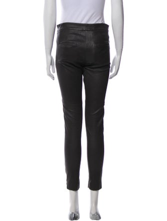 Brunello Cucinelli Leather Skinny Leg Pants