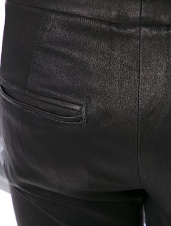 Brunello Cucinelli Leather Skinny Leg Pants