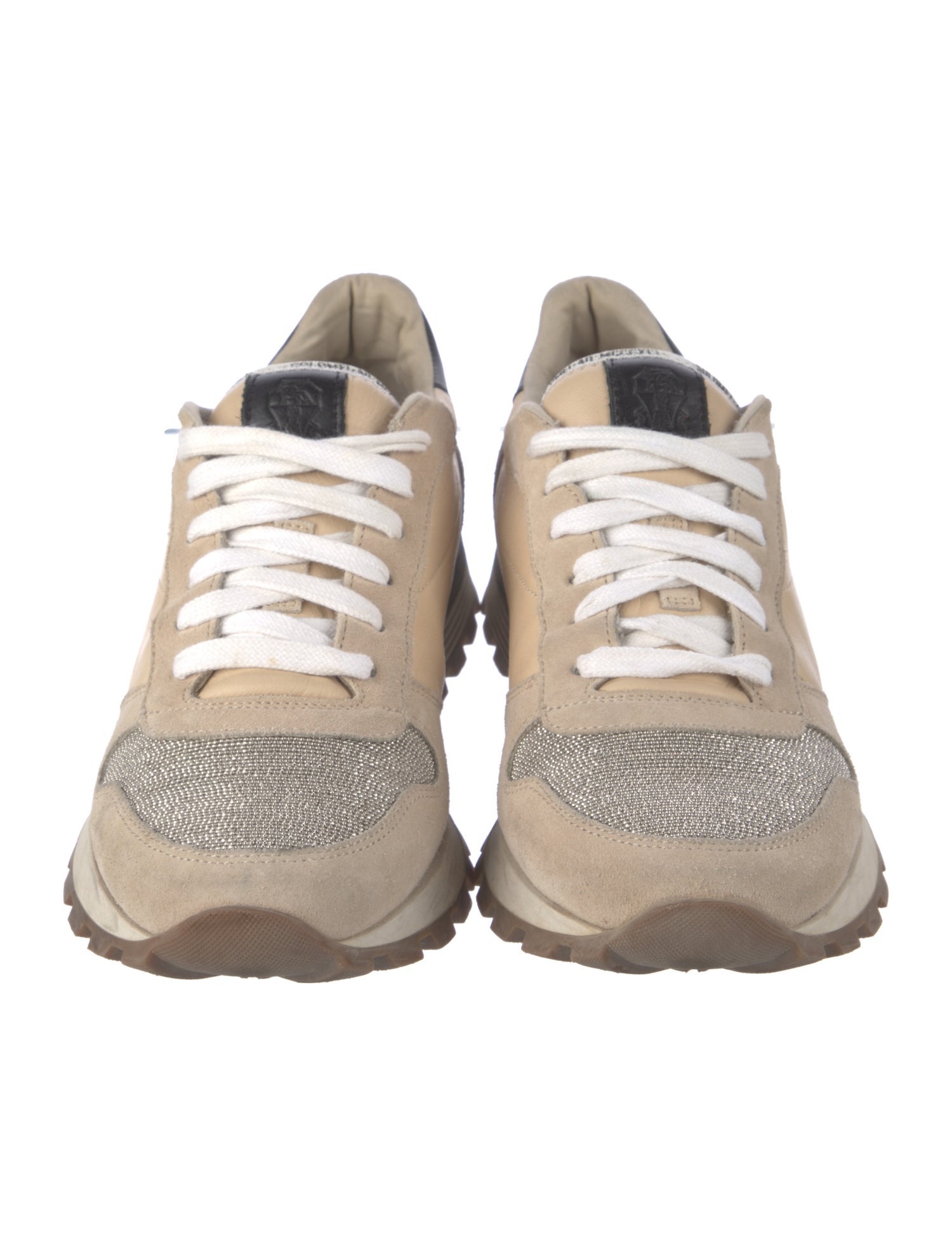 Brunello Cucinelli Monili Leather Sneakers