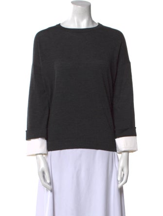 Brunello Cucinelli Cashmere Scoop Neck Sweatshirt