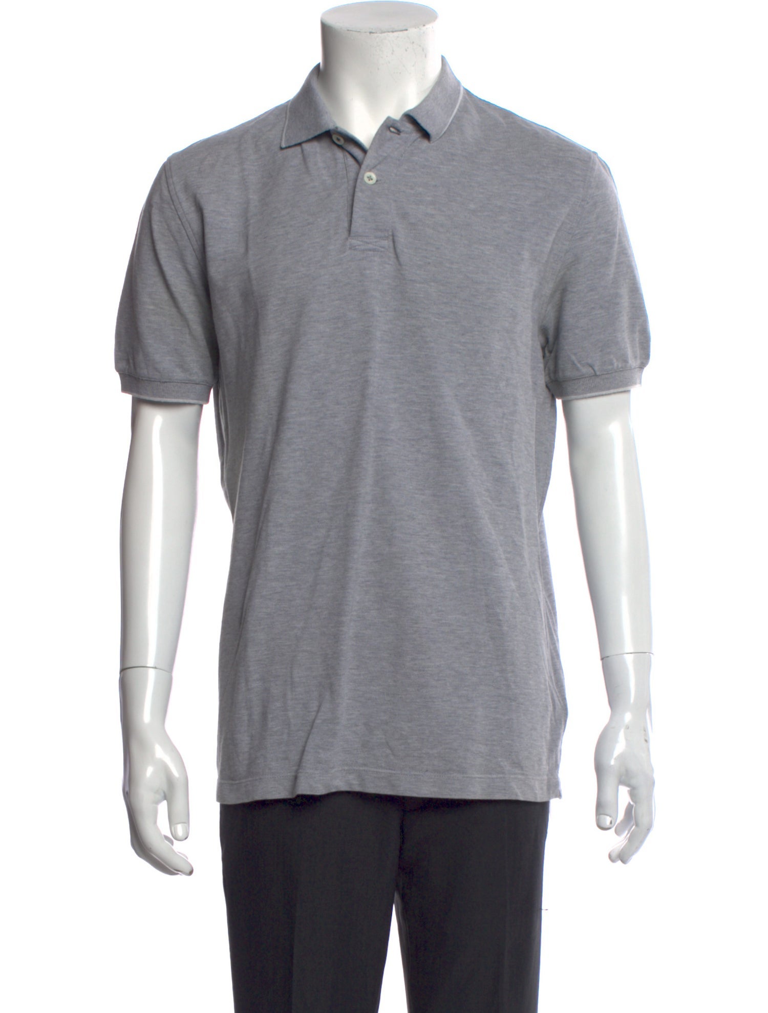 Brunello Cucinelli Monili Collar Polo Shirt