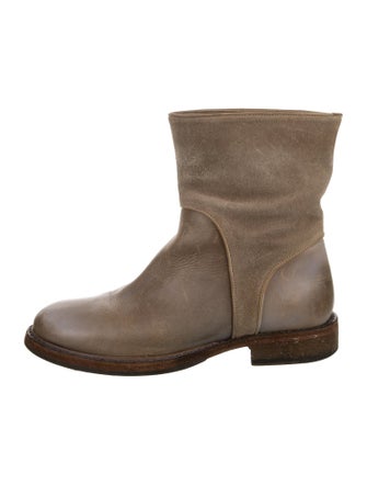 Brunello Cucinelli Leather Moto Boots