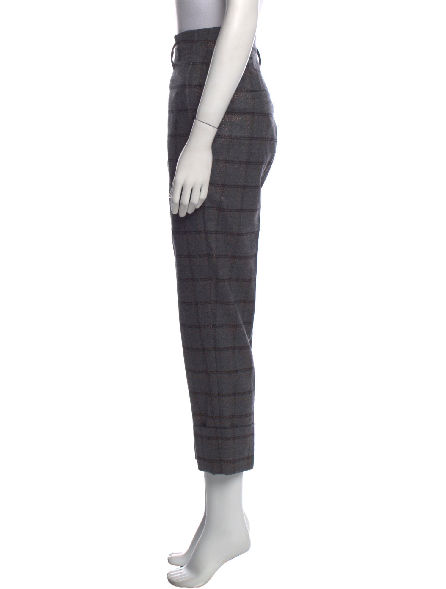 Brunello Cucinelli Virgin Wool Straight Leg Pants