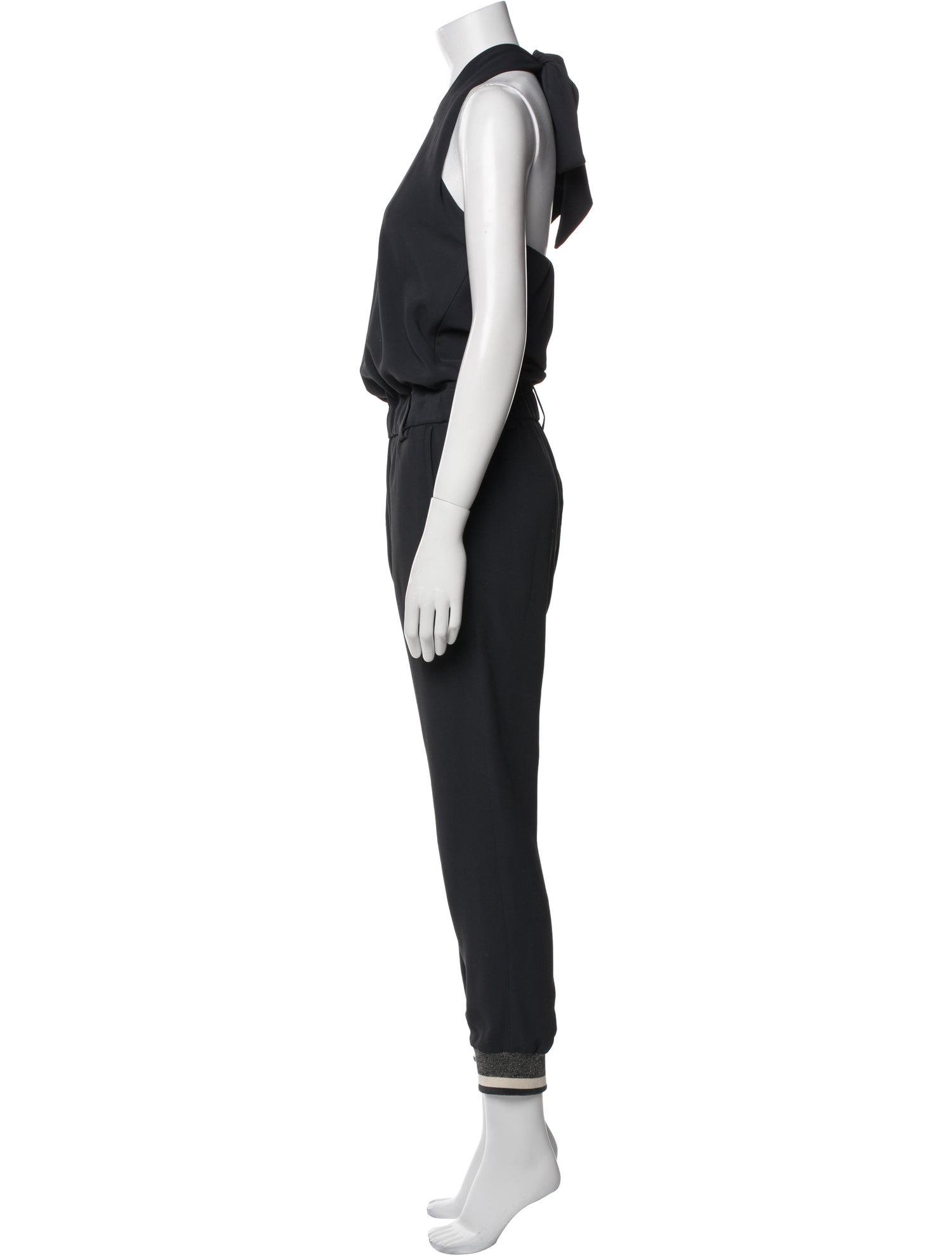 Brunello Cucinelli Silk V-Neck Jumpsuit