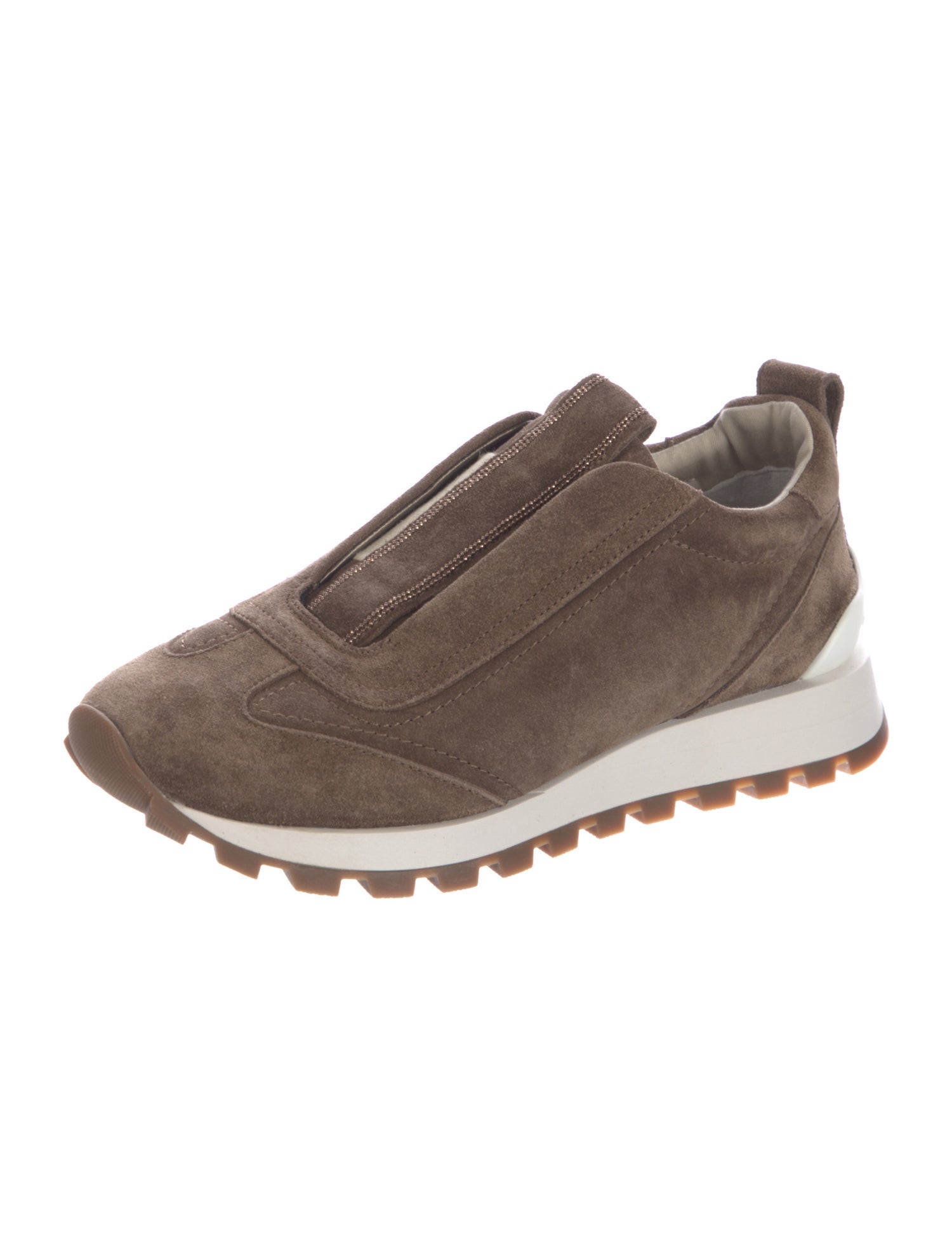 Brunello Cucinelli Monili Suede Sneakers