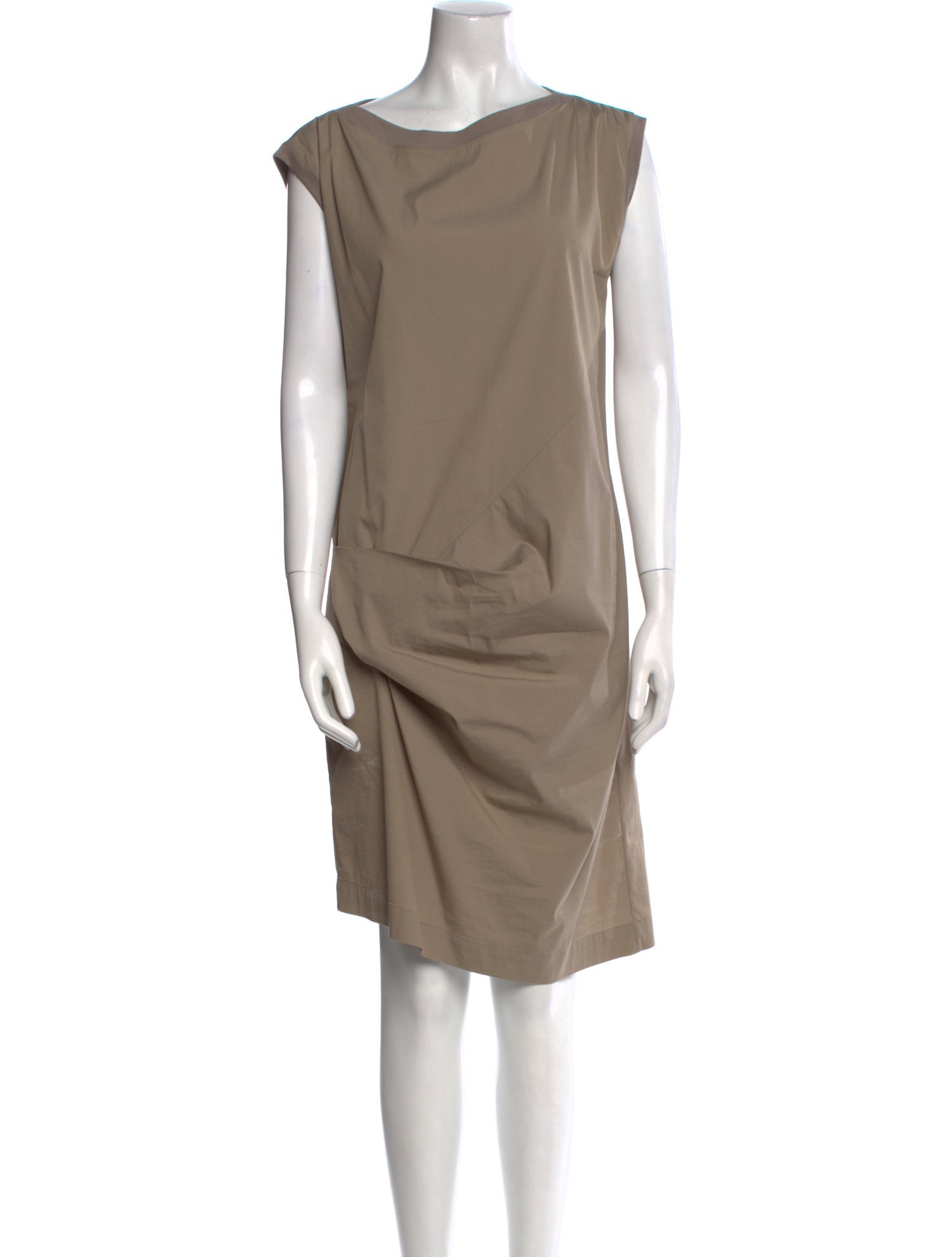 Brunello Cucinelli Cowl Neck Knee-Length Dress