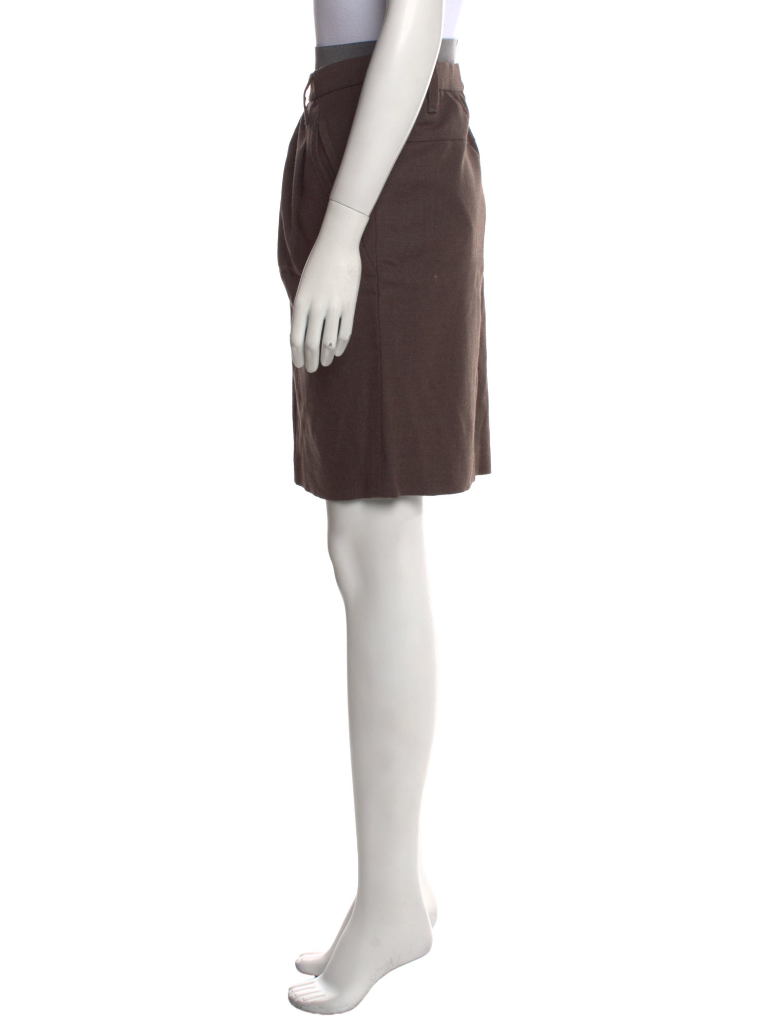 Brunello Cucinelli Virgin Wool Knee-Length Skirt