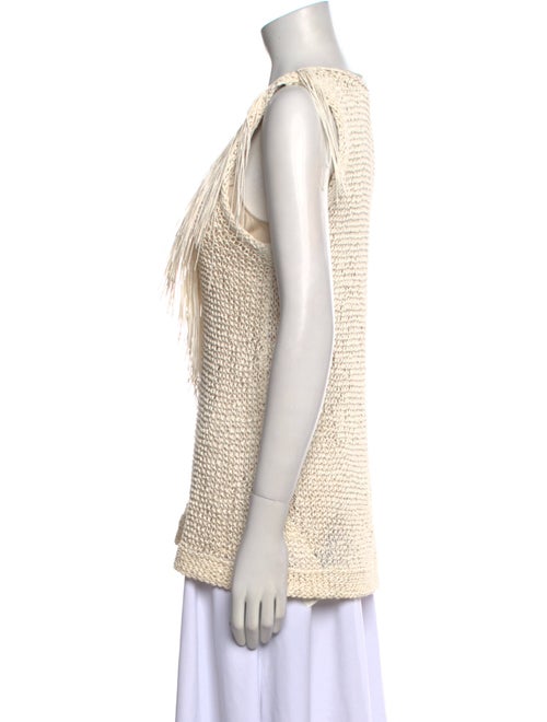 Brunello Cucinelli Scoop Neck Sleeveless Top