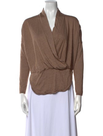 Brunello Cucinelli Cashmere Cowl Neck Blouse
