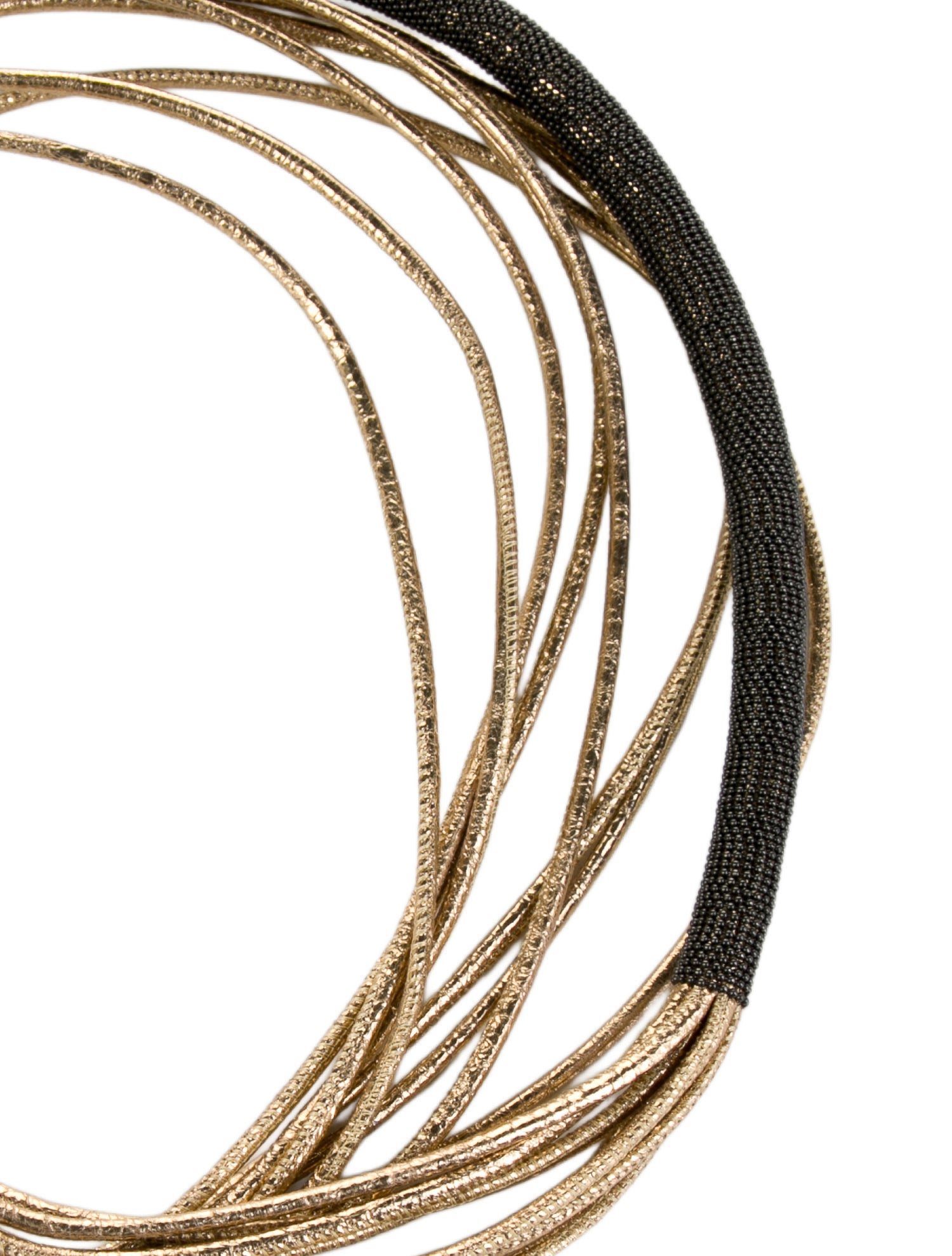 Brunello Cucinelli Leather Beaded Accents Waist Belt